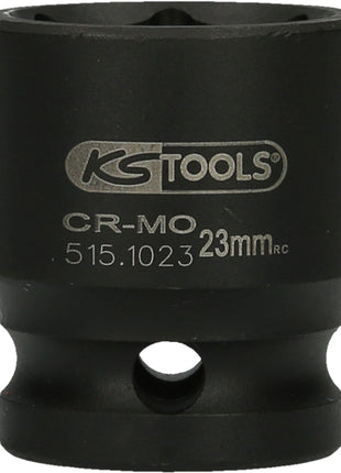 KS TOOLS 1/2" Sechskant-Kraft-Stecknuss, kurz, 23mm ( 515.1023 ) - Toolbrothers