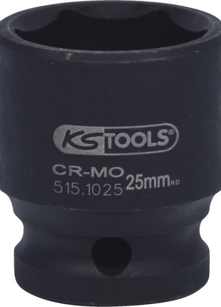 KS TOOLS Vaso de impacto hexagonal de 1/2", corto, 25 mm ( 515.1025 )