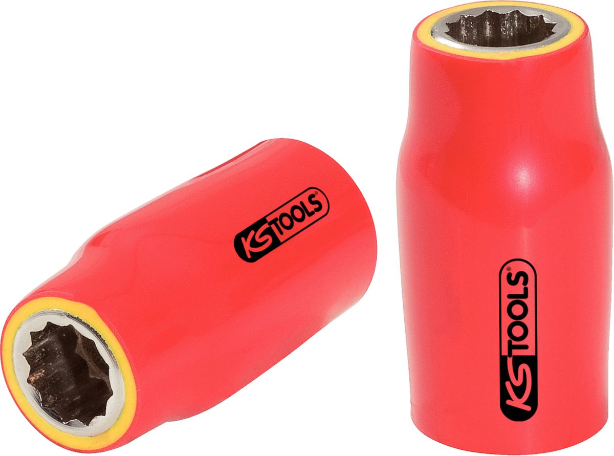 KS TOOLS Llave de vaso de 1/2' con aislamiento protector, 1' ( 117.1368 )