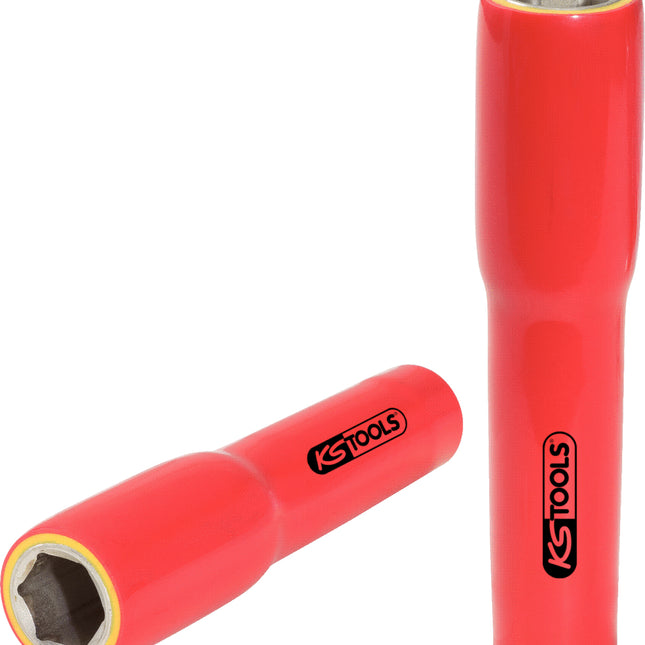 KS TOOLS Llave de vaso de 1/2' con aislamiento protector, XL, 24 mm, 145 mm ( 117.1376 )