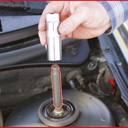 KS TOOLS Llave de vaso con punta de sufridera con perfil especial para amortiguadores de 10 mm, 4,0 x 7,0 mm ( 150.9434 )