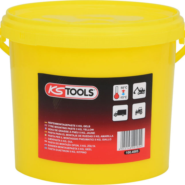 KS TOOLS Reifenmontagepaste 5 kg, gelb ( 100.4005 ) - Toolbrothers