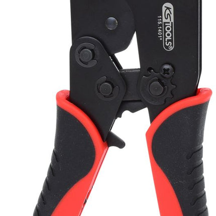 KS TOOLS Crimpzange für isolierte Kabelschuhe, 220mm ( 115.1425 ) - Toolbrothers