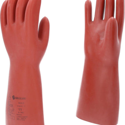 KS TOOLS Elektriker-Schutzhandschuh mit mechanischen und thermischen Schutz, Größe 11, Klasse 0, rot ( 117.0008 ) - Toolbrothers