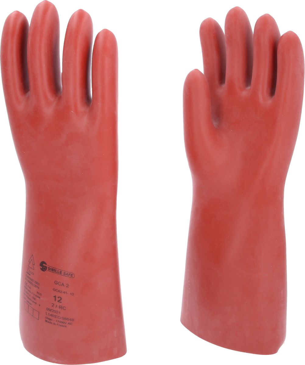 KS TOOLS Elektriker-Schutzhandschuh mit mechanischen und thermischen Schutz, Größe 12, Klasse 2, rot ( 117.0012 )