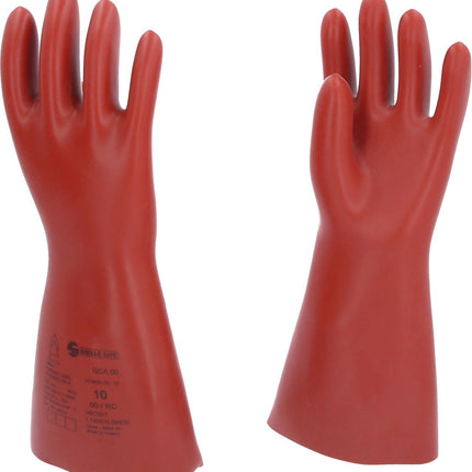 KS TOOLS Gant de protection pour électricien à protection mécanique et thermique, taille 10, classe 00, rouge ( 117.0084 )
