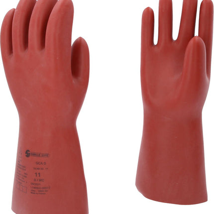KS TOOLS Guante protector de electricista con protección mecánica y térmica, talla 11, clase 0, rojo ( 117.0088 )