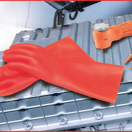 KS TOOLS Gant de protection pour électricien à protection mécanique et thermique, taille 10, classe 2, rouge ( 117.0093 )