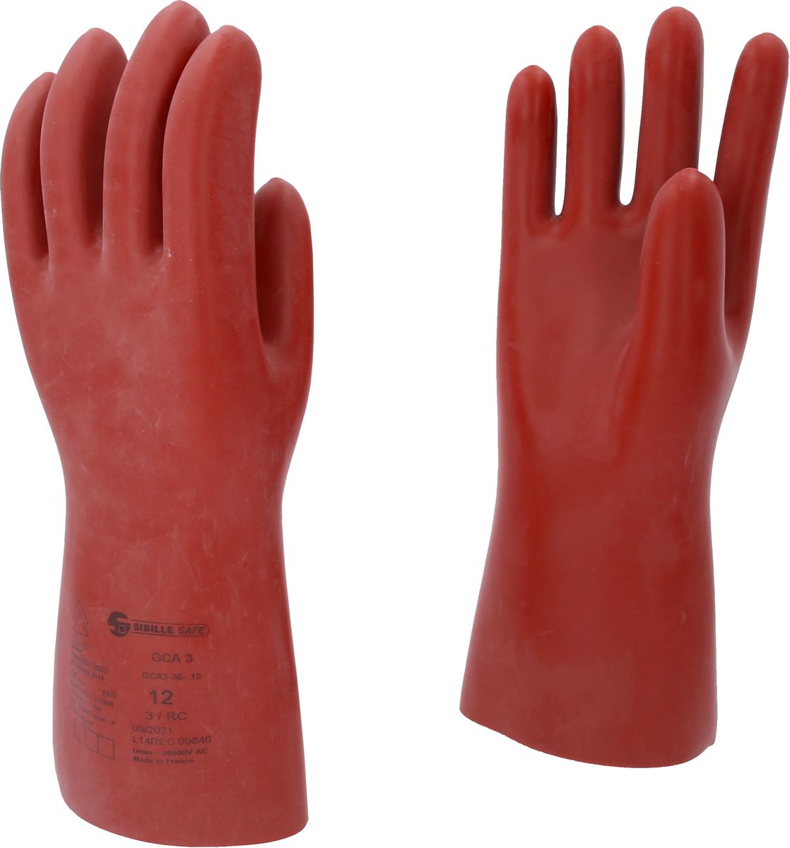 KS TOOLS Guante protector de electricista con protección mecánica y térmica, talla 12, clase 3, rojo ( 117.0098 )