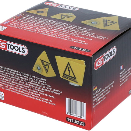 KS TOOLS Dachaufsteller mit Blitzsymbol und Saugnapf ( 117.0222 ) - Toolbrothers
