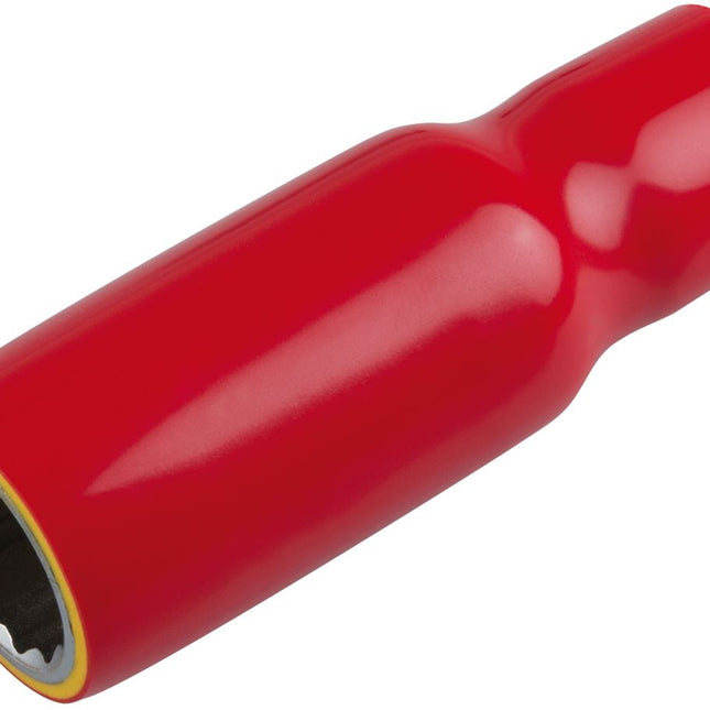 KS TOOLS 3/8" Stecknuss mit Schutzisolierung, lang, 17 mm ( 117.1097 ) - Toolbrothers