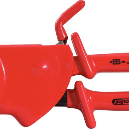 KS TOOLS Einhand-Ratschenkabelschere mit Schutzisolierung, 290mm ( 117.1245 ) - Toolbrothers