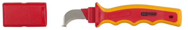 KS TOOLS Cuchilla para cables con aislamiento protector y cuchilla de gancho, 200 mm ( 117.1331 )