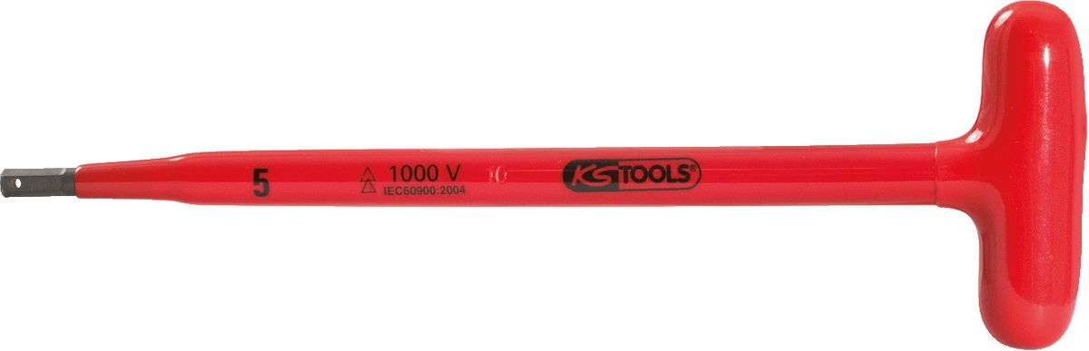 KS TOOLS T-Griff-Innensechskant-Stiftschlüssel mit Schutzisolierung, 12x200mm ( 117.1693 )