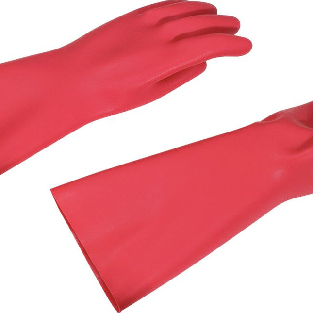 KS TOOLS Guante protector de electricista con aislamiento protector, talla 9, rojo ( 117.1756 )