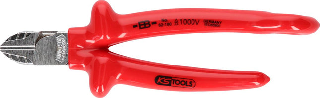KS TOOLS Alicate de corte diagonal 1000V con argolla de fijación para cordones de seguridad ( 117.2204 )