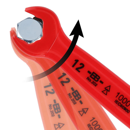 KS TOOLS Llave fija de carraca con aislamiento protector, 10 mm ( 117.2262 )