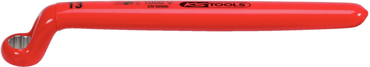 KS TOOLS Llave de estrella con aislamiento protector, acodada, 15/16' ( 117.2281 )