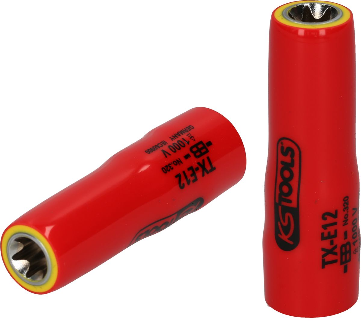 KS TOOLS Llave de vaso Torx-E de 3/8' con aislamiento protector, E5, larga ( 117.2364 )