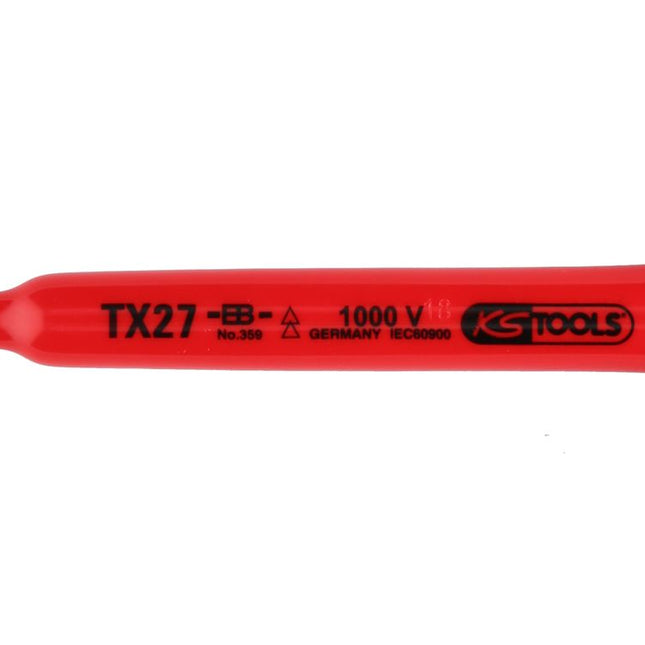 KS TOOLS Llave acodada Torx con mango en T y aislamiento protector, T20, 120 mm ( 117.2414 )