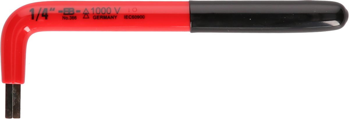 KS TOOLS Innensechskant-Winkelstiftschlüssel mit Schutzisolierung, 3/8" ( 117.2491 )