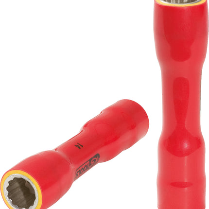 KS TOOLS Llave de vaso de 3/8' con aislamiento protector, XL, 10 mm ( 117.3853 )
