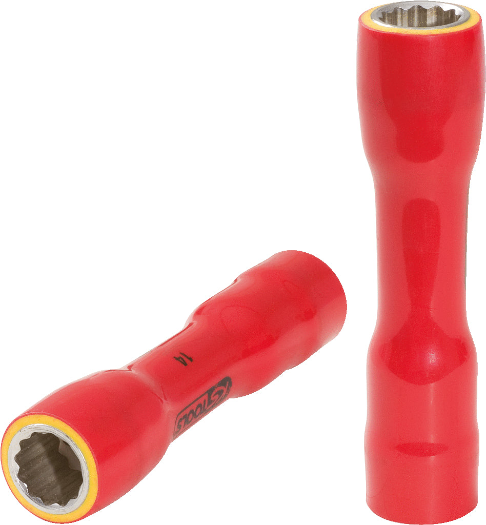 KS TOOLS Llave de vaso de 3/8' con aislamiento protector, XL, 12 mm ( 117.3855 )
