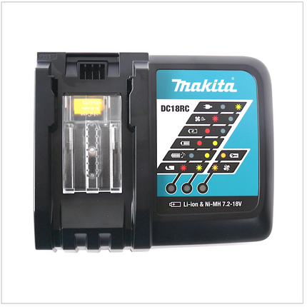 Szybka ładowarka Makita DC 18 RC + akumulator litowo-jonowy Makita BL 1850 B - 18 V 5,0 Ah