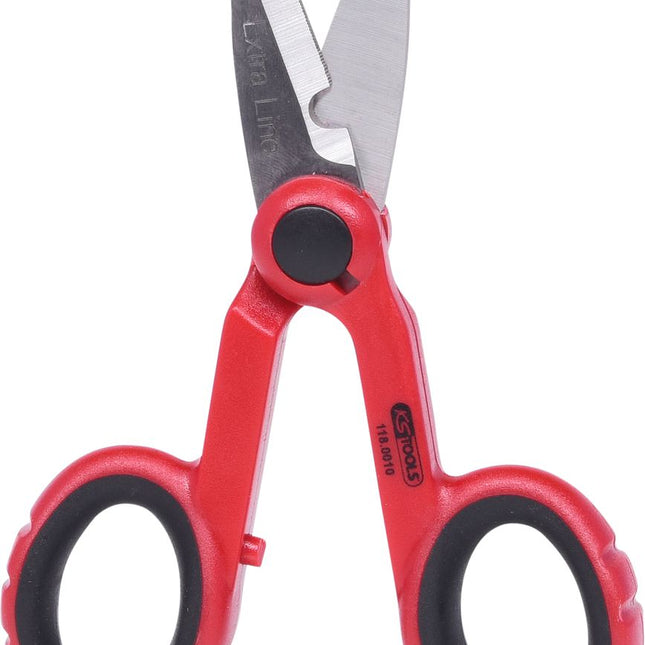KS TOOLS Universal-Werkstattschere, 140mm, rot ( 118.0010 ) - Toolbrothers
