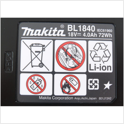Makita BL 1840 B 18 V - 4,0 Ah Li-Ion Akku 3er Pack - Toolbrothers