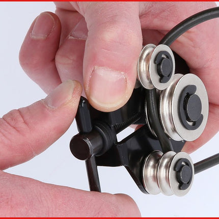 KS TOOLS Herramienta de enderezado y doblado de conductos de freno, 4,75 mm (3/16') + 6,35 mm (1/4') ( 120.1004 )