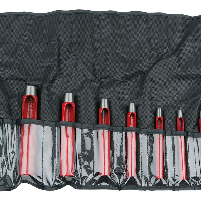 KS TOOLS Juego de sacabocados circulares, 8 pzs ( 129.2109 )