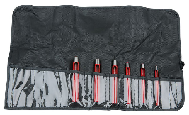 KS TOOLS Juego de sacabocados circulares, 6 pzs ( 129.2113 )