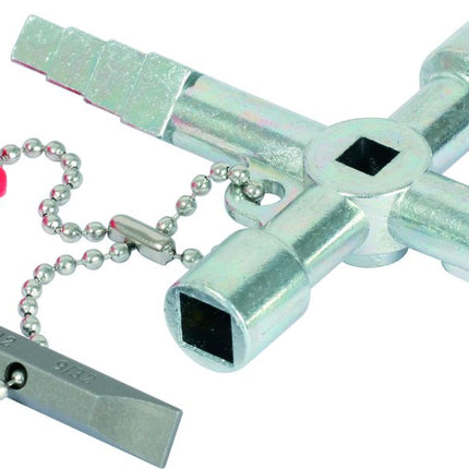 KS TOOLS Universal-Schaltschrankschlüssel, 61mm ( 130.1020 ) - Toolbrothers