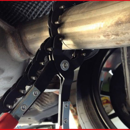 KS TOOLS Auspuff-Kettenrohrabschneider für Edelstahlrohre, Ø 19-83mm ( 150.1505 ) - Toolbrothers