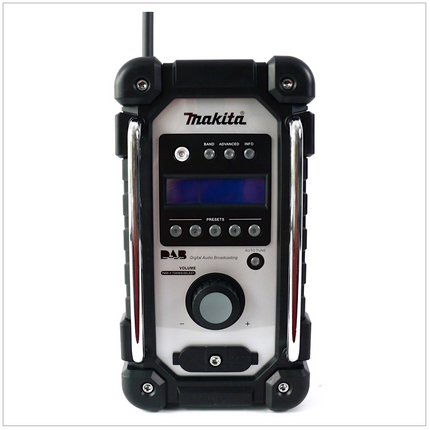 Makita DMR 104 W Akku Baustellen Radio Weiß Solo - ohne Akkus und Ladegerät - Toolbrothers