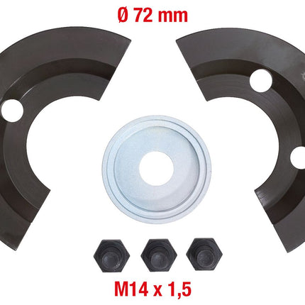 KS TOOLS Halbschalen-Ergänzungs-Satz 6-tlg für Ø 72 mm ( 150.2143 ) - Toolbrothers