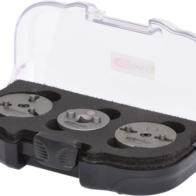 KS TOOLS Universal Bremskolben-Rückstell-Werkzeug-Adapter-Satz, 3-tlg ( 150.2295 ) - Toolbrothers