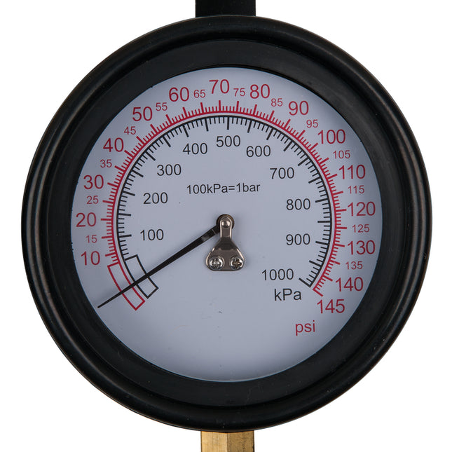 KS TOOLS Manometer Ø 100,0 mm, 0 - 10 bar mit 1/4" Schnellkupplung ( 150.2326 ) - Toolbrothers