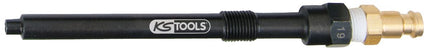 KS TOOLS Adaptador de bujía de incandescencia, M10x1,0 con rosca exterior, longitud 135 mm ( 150.3679 )