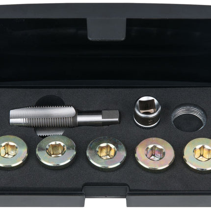 KS TOOLS Ölablassschrauben-Gewindereparatur-Satz, 12-tlg M20 x 1,5 ( 150.4940 ) - Toolbrothers