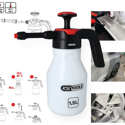 KS TOOLS Druck-Pump-Schaum-Sprüher (Schäumer), 1,5 l ( 150.8271 ) - Toolbrothers