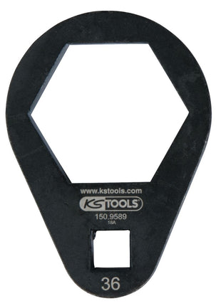 KS TOOLS Llave de estrella con inserto de 3/8", extraplana, 36 mm ( 150.9589 )