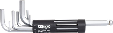 KS TOOLS 3 in 1 Innen6kant-Winkelstiftschlüssel-Satz,8-tlg lang, Kugelkopf ( 151.2100 ) - Toolbrothers