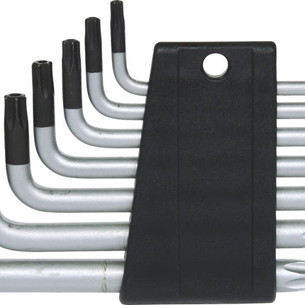 KS TOOLS Juego de Llaves Torx acodadas con orificio, 7 pzs TB10-TB40 ( 151.4150 )