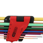 KS TOOLS Kugelkopf-Innensechskant-Winkelstiftschlüssel-Satz, extra lang, 9-tlg ( 151.4420 ) - Toolbrothers
