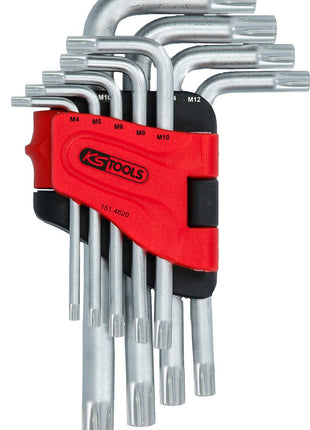 KS TOOLS RIBE®-Winkelstiftschlüssel-Satz, kurz, 9-tlg ( 151.4620 ) - Toolbrothers