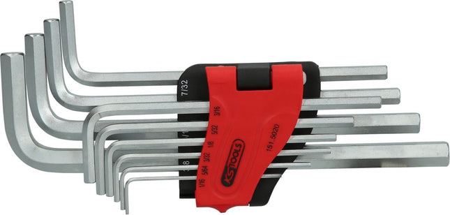 KS TOOLS Juego de llaves Allen, largas, 10 pzs Pulgadas ( 151.5020 )