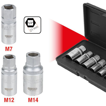 KS TOOLS Stehbolzen-Ausdreher-Satz, 7-tlg ( 152.1101 ) - Toolbrothers
