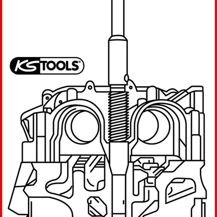 KS TOOLS Injektoren-Sitz-Reinigungswerkzeug, 1.6l PSA Common-Rail Diesel  ( 152.1395 ) - Toolbrothers